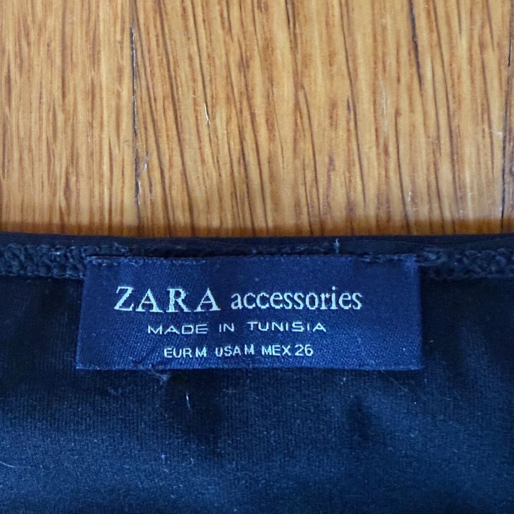 Zara Ribbed Black String Bikini Set Size Medium - Picture 5 of 7
